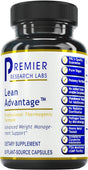 Premier Research Labs Lean Advantage - for Weight Management, Lean Body Mass & Energy Metabolism - Supplement with Chlorella, Green Coffee Extract & Turmeric - Vegan - 90 Plant-Source Capsules