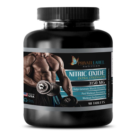 Nitric Oxide 3150Mg Tablets - Muscle Mass - 90 Capsules