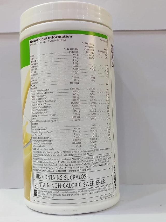 Herbalife F1 Nutritional Shake Mix Vanilla Flavour 500Gm