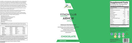 Armor/Premium Whey Protein Powder Blend, 24G of Protein, 5G Bcaas, Gluten Free, Fast Absorbing, Easy Digesting, No Bloating-Chocolate 2 Lbs.