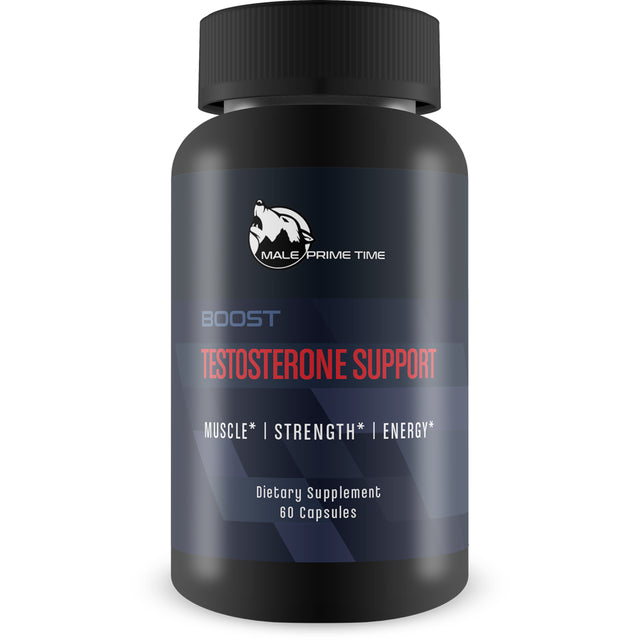 Male Prime Time Boost Testosterone - Muscle - Strength - Energy - Natural Herbal Formula - Natural Testosterone Booster - Testosterone Booster for Men - Male Testosterone Booster - Natural Formula