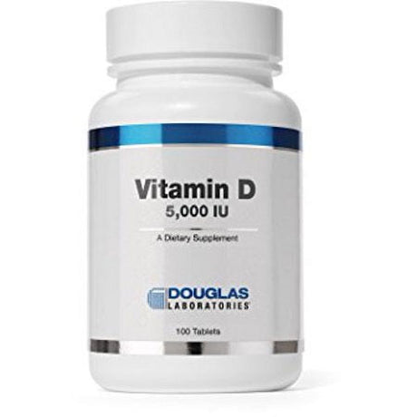 Douglas Laboratories® - Vitamin D (5,000 I.U.) - Vitamin D3 Health Supplement - 100 Tablets