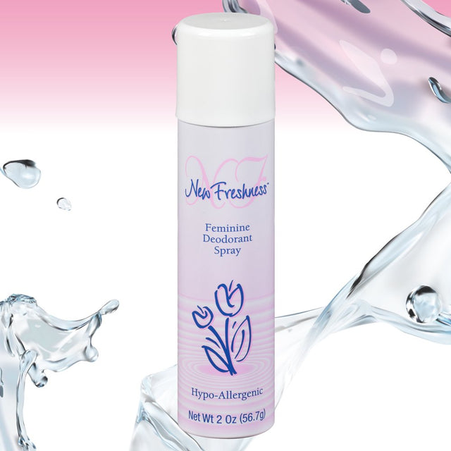 New Freshness Hypoallergenic Feminine Deodorant Spray, 2 Oz