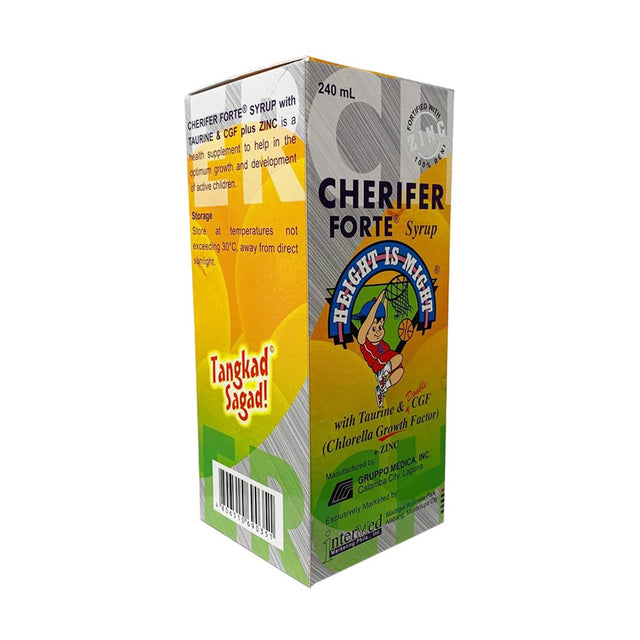 Cherifer Forte W/ Zinc Syrup 240Ml - Pack of 1