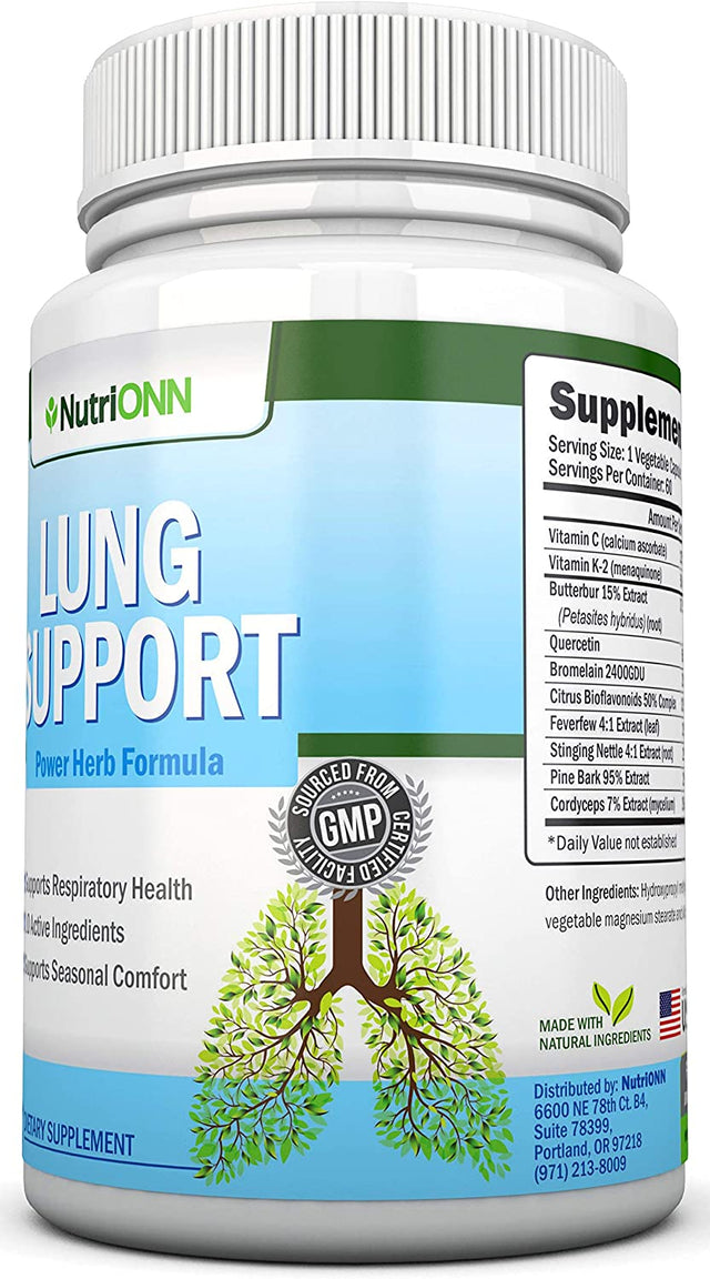 Lung Cleanse - Powerful Lung Detox Program - 100% Vegetable Based - Great for Smokers - Supports Respiratory Health - Helps Reduce the Production of Mucus - Promotes Comfortable Breathing