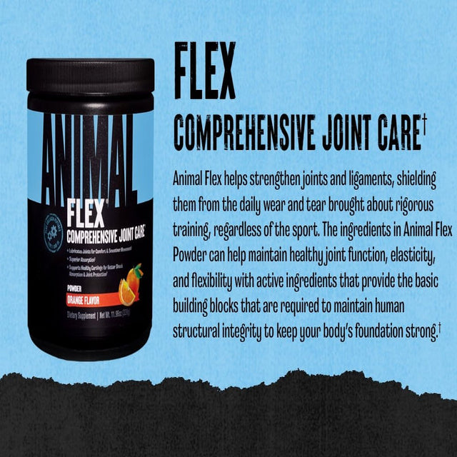 Animal Flex – All-In-One Complete Joint Supplement - Turmeric Root Curcumin – Collagen - Glucosamine Chondroitin - MSM - Hyaluronic Acid - Repair and Restore – 30 Scoops