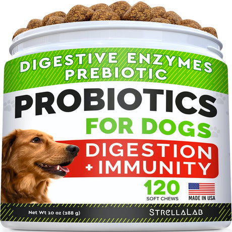 Strellalab Probiotics for Dogs, 120 Chews