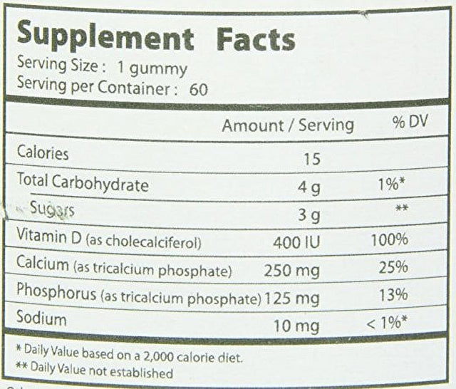 Natural Dynamix Calcium DX Gummy, 60 Ct