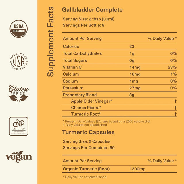 Complete Natural Gallbladder Complete Bundle - Dietary Supplements to Support Metabolism, Gallbladder Function, & Liver Health with Gallbladder Complete, Chanca Piedra, Digestive Enzymes and Turmeric