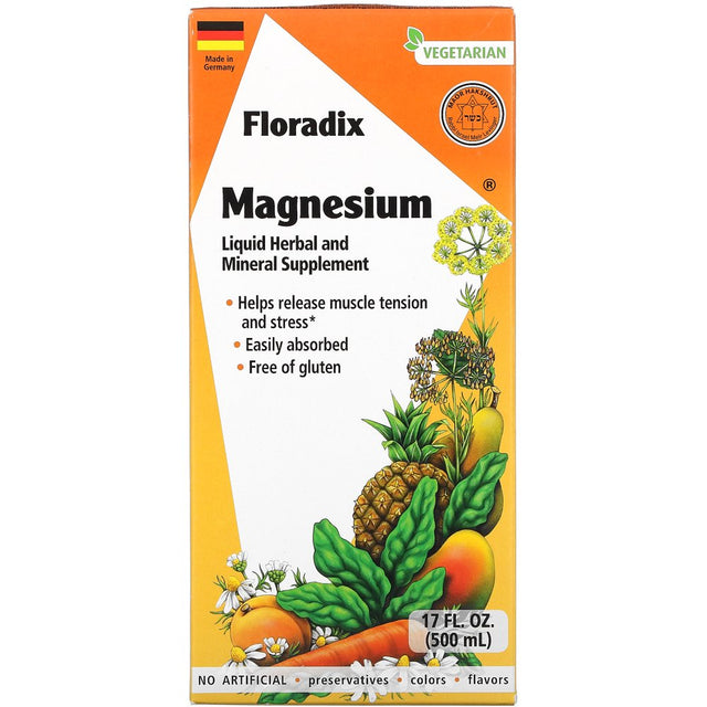 Gaia Herbs, Floradix, Magnesium, 17 Fl Oz (500 Ml)