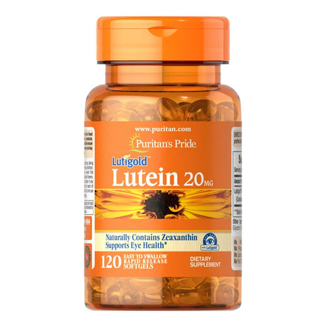 Puritans Pride Lutein 20 Mg with Zeaxanthin Softgels, 120 Count