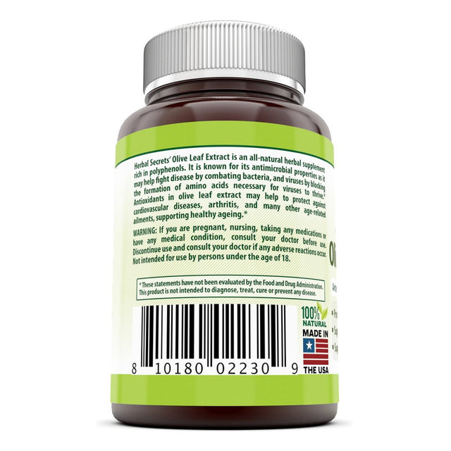 Herbal Secrets Olive Leaf Extract 150 Mg 120 Caps-Supports Healthy Ageing* Supports Immune Function*