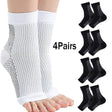 4Pair Compression Socks for Men Women Ankle Compression Support Neuropathy Soothe Socks,Black,L/Xl