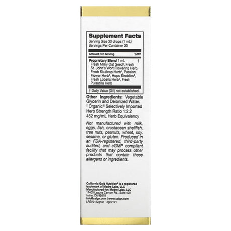 California Gold Nutrition Goodnight Sleep, 1 Fl Oz (30 Ml)