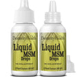 Dexterity Health Liquid MSM Eye Drops 2-Pack of 2 Oz. Squeeze-Top Bottles, 100% Sterile, Vegan, All-Natural and Non-Gmo, Contains Organic MSM