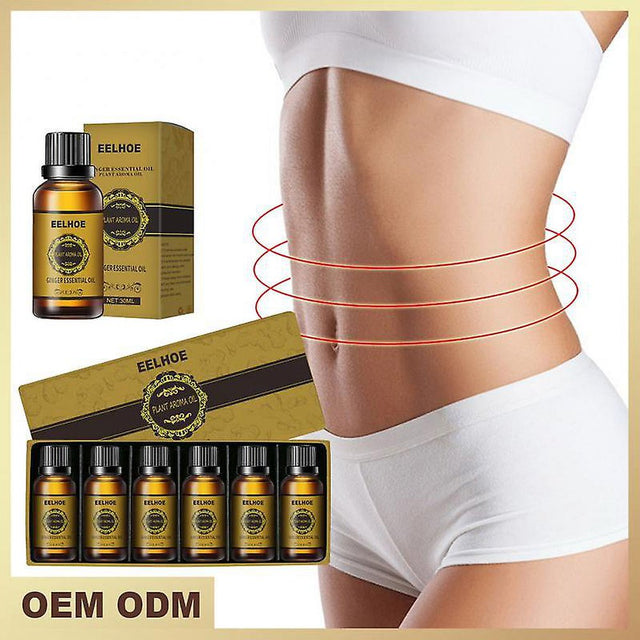 10/30/60Ml Natural Ginger Massage Oil Firming Slimming Body Shaping Fat Burning Massage