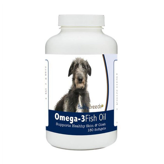 Healthy Breeds 840235185758 Scottish Deerhound Omega-3 Fish Oil Softgels, 180 Count