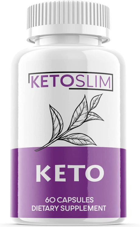 (1 Pack) Keto Slim - Keto Weight Loss Formula - Energy & Focus Boosting Dietary Supplements for Weight Management & Metabolism - Advanced Fat Burn Raspberry Ketones Pills - 60 Capsules