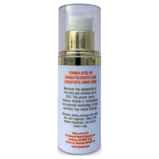 Hylunia beyond Complex C Serum with Turmeric & Vit C, a & E- 1.0 Fl Oz/30Ml. - Hyaluronic Acid, Zinc - Natural Vegan Skin Repair