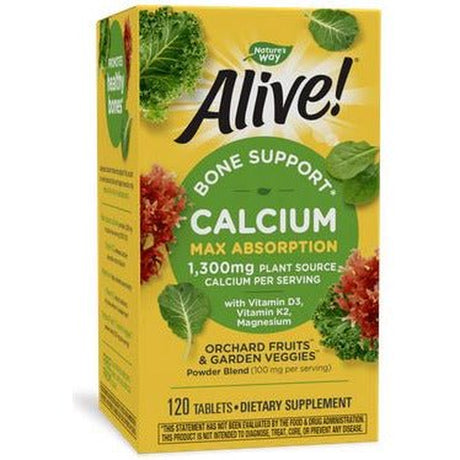 Nature'S Way - Alive Calcium Bone Formula Max Absorption 1300 Mg. - 120 Tablets