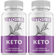 (2 Pack) Keto Slim - Keto Weight Loss Formula - Energy & Focus Boosting Dietary Supplements for Weight Management & Metabolism - Advanced Fat Burn Raspberry Ketones Pills - 120 Capsules