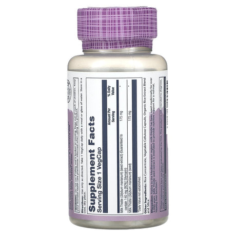 Solaray Milk Thistle Seed Extract 175Mg | Antioxidant Intended to Help Support a Normal, Healthy Liver | Non-Gmo & Vegan