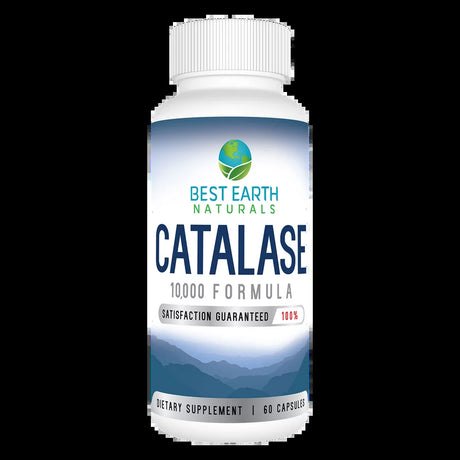 Best Earth Naturals, Catalase 10,000, Hair Support Supplement Capsules for Men and Women, 60 Count