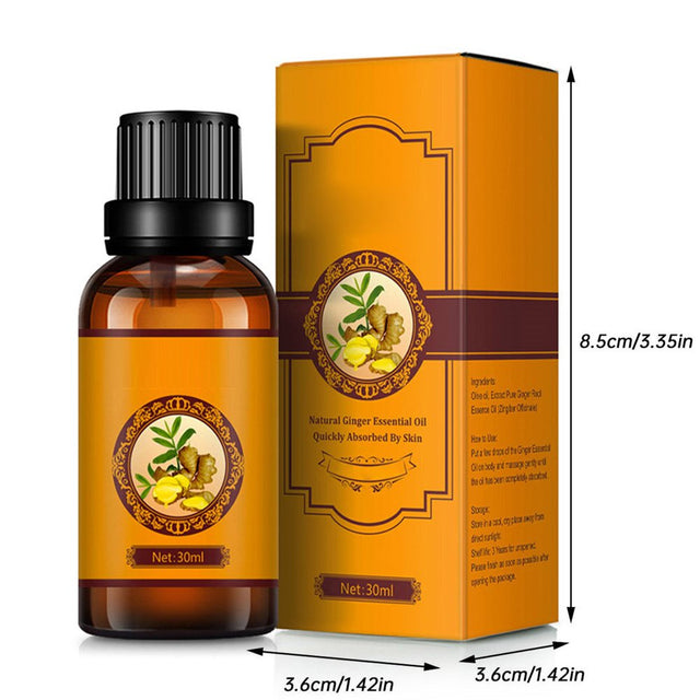 NIUREDLTD Oil Massage Oil for Skin Belly Oil for Warming Muscle Massage Oil Aroma Oil Body Massage Oil 10/30Ml