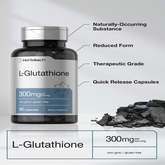 L Glutathione | 300Mg | 60 Capsules | by Horbaach