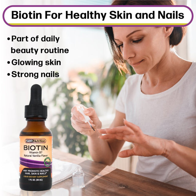 MAX ABSORPTION Biotin Liquid Drops, 5000 Mcg Biotin per Serving, 60 Servings, No Artificial Preservatives, Vegan Friendly, Support Healthy Hair, Strengthen Nails and Improve Skin Health, Made in USA