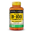 Mason Natural Ultra B-100 Complex - Healthy Heart and Nervous System, Improves Immune Function and Energy Metabolism, 60 Tablets