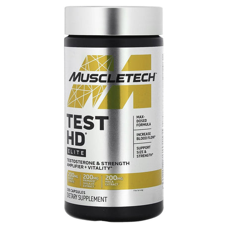 Muscletech Test HD, Elite, 120 Capsules