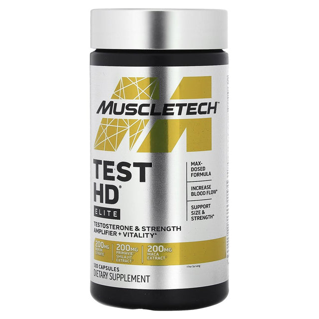 Muscletech Test HD, Elite, 120 Capsules