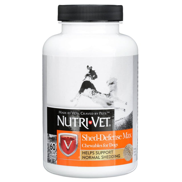 Nutri-Vet Shed-Defense Max Chewables for Dogs, 60 Count