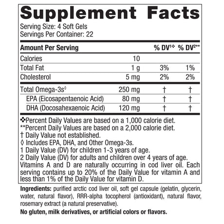 Nordic Naturals Children'S DHA Mini Softgels, 250 Mg, Fish Oil, 90 Ct