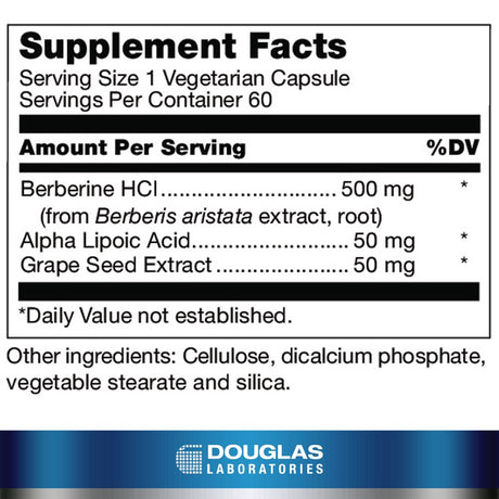 Douglas Laboratories Berberine Balance | Supplement for Immune Support, Heart Health, Lipid Metabolism, and Free Radicals* | 60 Capsules