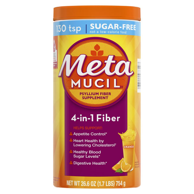 Metamucil, Sugar-Free, 4-In-1 Fiber for Digestive Health, 260 Tsps