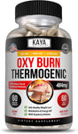 Kaya Naturals Oxy Burn - Weight Loss Pills for Women & Men - Appetite Suppressant Supplement - Supreme Fat Burner - Powerful Thermogenic Diet Pills - Natural Energy Boost - 60 Count