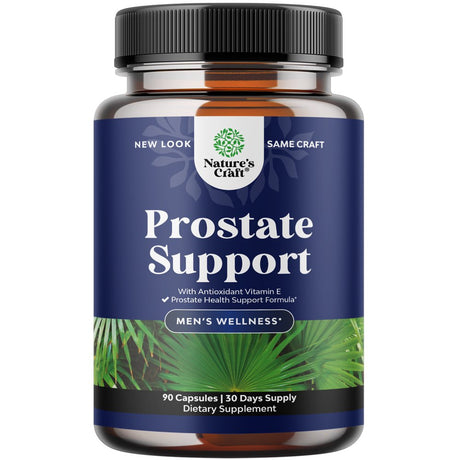 Herbal Prostate Health Supplements for Men - Advanced Prostate Supplements for Men with Beta Sitosterol Selenium Pygeum and Saw Palmetto for Men Prostate Support and Frequent Urination - 90 Capsules