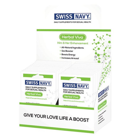 Swiss Navy Herbal Viva 2Ct Packet - 24Ct Display Box