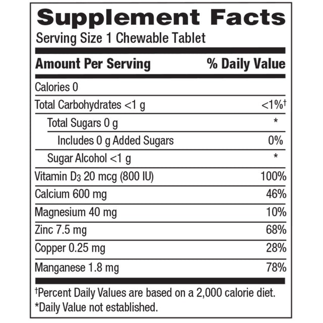 Caltrate Chewables Calcium Vitamin D Supplement - 90 Count