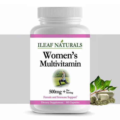 Ileaf Naturals Multi-Vitamin for Women with Calcium - 60 Veggie Capsules