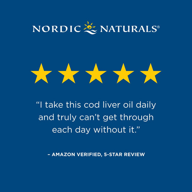 Nordic Naturals Pro Arctic Cod Liver Oil Softgels, 750 Mg, EPA & DHA 180 Ct