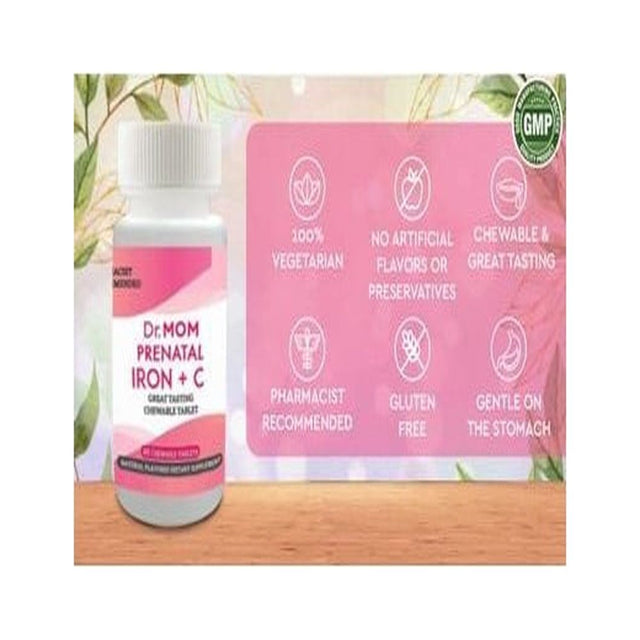 Dr. MOM Prenatal Iron + Vitamin C Supplement