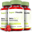 (3 Pack) Super Health Keto ACV Gummies - Supplement for Weight Loss - Energy & Focus Boosting Dietary Supplements for Weight Management & Metabolism - Fat Burn - 180 Gummies