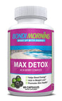 Bondi Morning Max Detox Dietary Supplement – Pure Herbal Ingredients, Acai Berry, Papaya & Ginger, Promotes Colon Cleansing & Removes Toxins – 60 Capsules