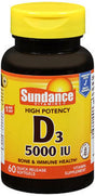 Sundance Vitamins Vitamin D3 High Potency - 60 Softgels