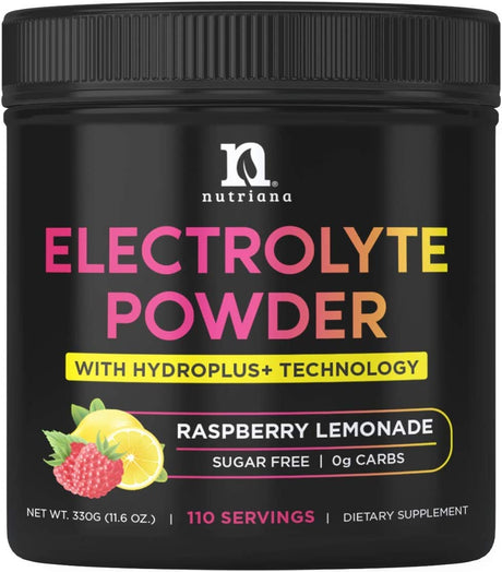 Keto Electrolytes Powder No Sugar - Zero Carb & Zero Calorie Electrolyte Drink Mix - Sugar Free Electrolytes for Hydration Powder - Fasting Electrolytes Raspberry Lemonade Flavor