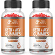 (2 Pack) 6 Pack Keto ACV Gummies - Supplement for Weight Loss - Energy & Focus Boosting Dietary Supplements for Weight Management & Metabolism - Fat Burn - 120 Gummies