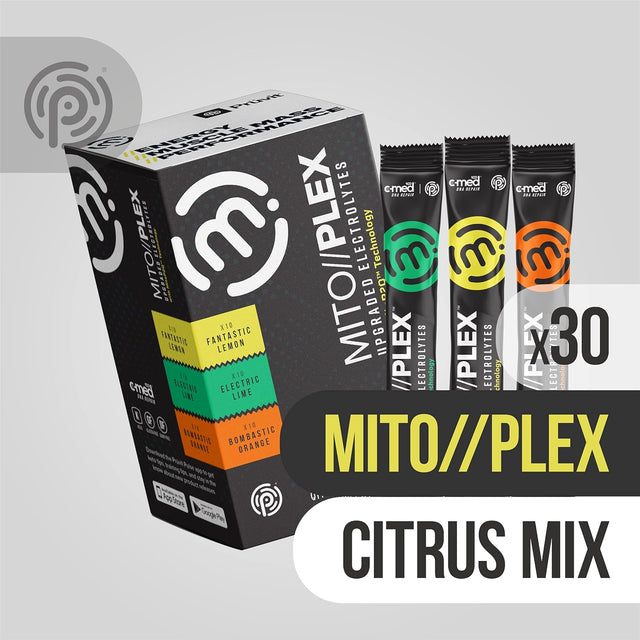 Pruvit MITO//PLEX® Citrus Pack Upgraded Electrolytes with Mitop2Q Technology – with Pure Therapeutic Ketones for Bones Growth, Energy Boost, and Immune System